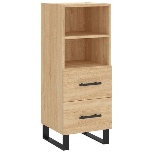 Skænk 34,5x34x90 cm konstrueret træ sonoma-eg