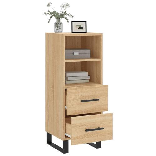 Skænk 34,5x34x90 cm konstrueret træ sonoma-eg