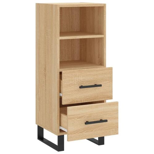 Skænk 34,5x34x90 cm konstrueret træ sonoma-eg
