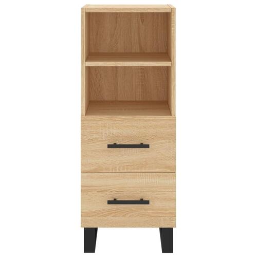 Skænk 34,5x34x90 cm konstrueret træ sonoma-eg