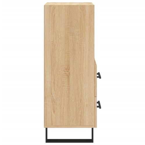 Skænk 34,5x34x90 cm konstrueret træ sonoma-eg