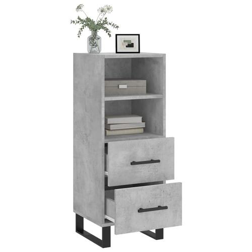 Skænk 34,5x34x90 cm konstrueret træ betongrå
