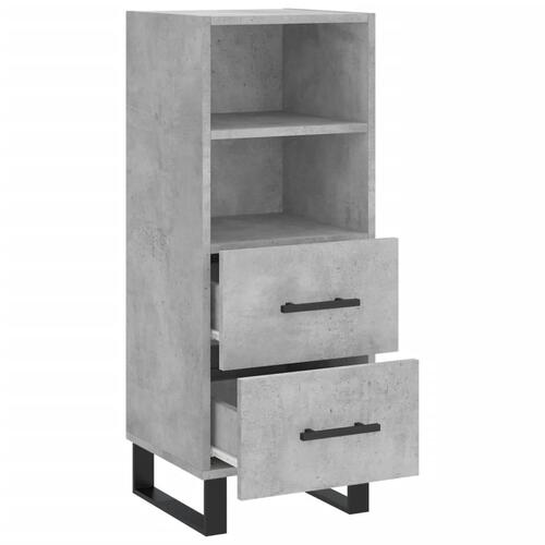 Skænk 34,5x34x90 cm konstrueret træ betongrå