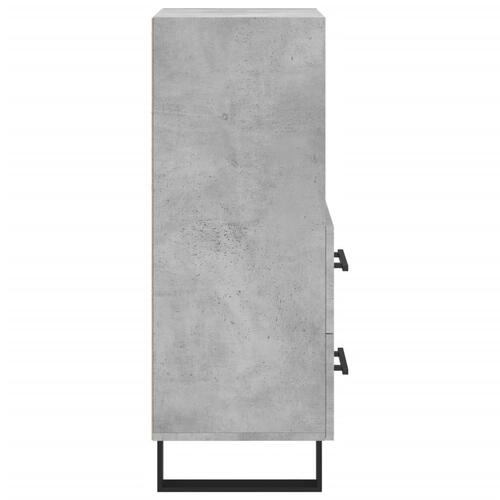 Skænk 34,5x34x90 cm konstrueret træ betongrå