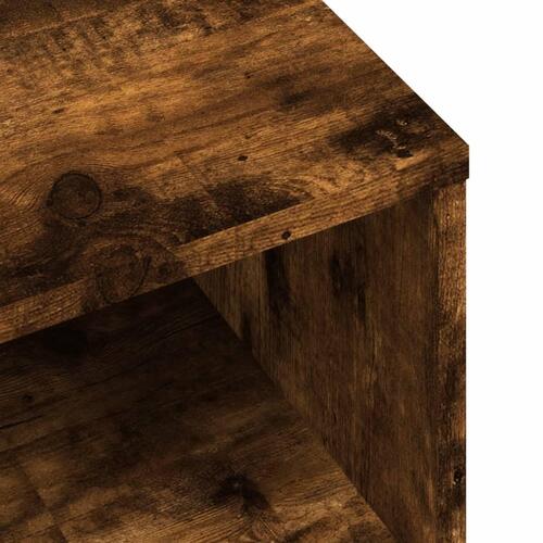 Sengeborde 2 stk. 40x30x30 cm konstrueret træ røget egetræ