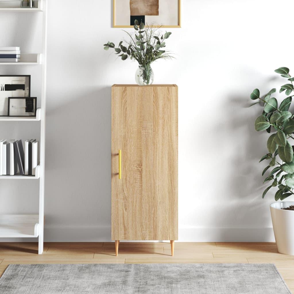 Skænk 34,5x34x90 cm konstrueret træ sonoma-eg