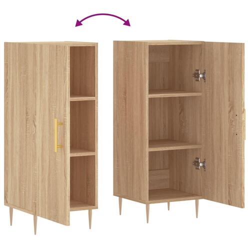 Skænk 34,5x34x90 cm konstrueret træ sonoma-eg