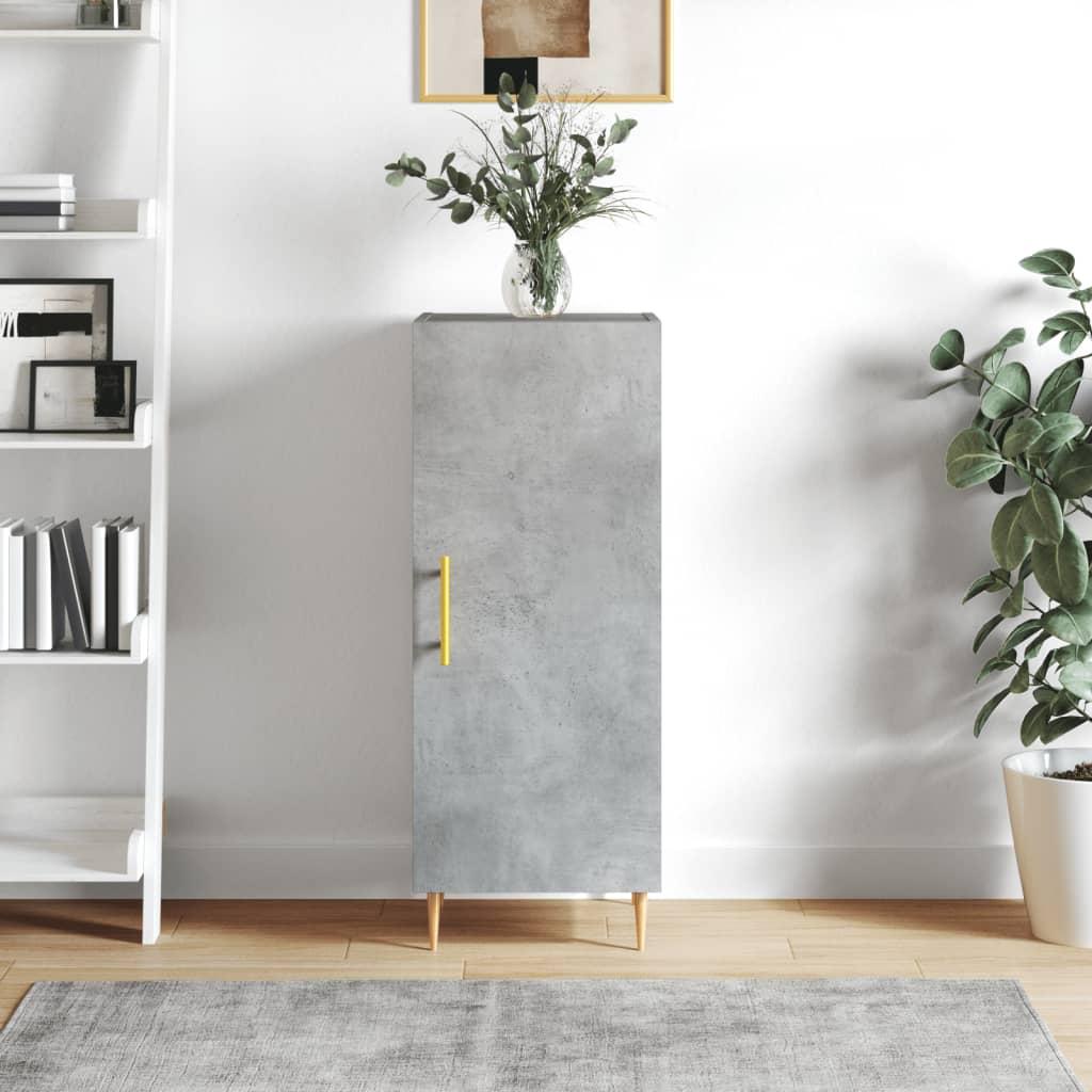 Skænk 34,5x34x90 cm konstrueret træ betongrå