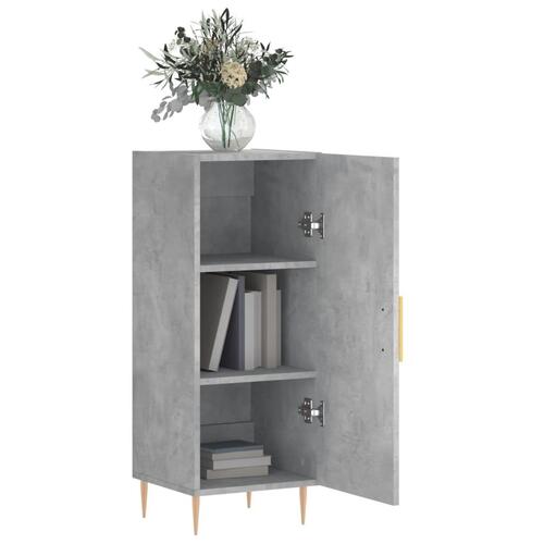 Skænk 34,5x34x90 cm konstrueret træ betongrå