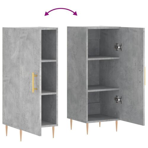 Skænk 34,5x34x90 cm konstrueret træ betongrå