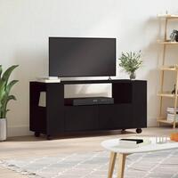 Tv-bord 102x34,5x43 cm konstrueret træ sort