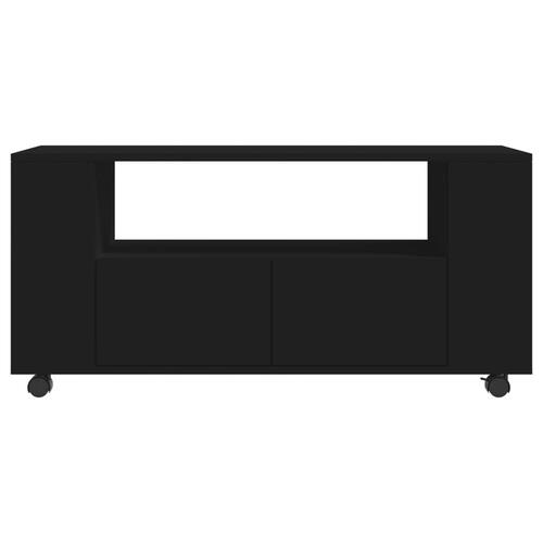 Tv-bord 102x34,5x43 cm konstrueret træ sort
