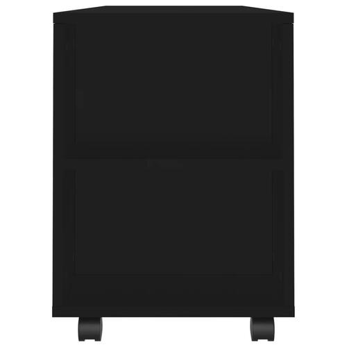 Tv-bord 102x34,5x43 cm konstrueret træ sort