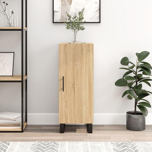 Skænk 34,5x34x90 cm konstrueret træ sonoma-eg