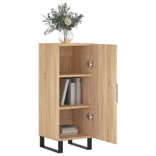 Skænk 34,5x34x90 cm konstrueret træ sonoma-eg