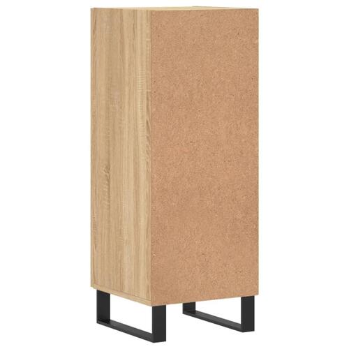 Skænk 34,5x34x90 cm konstrueret træ sonoma-eg