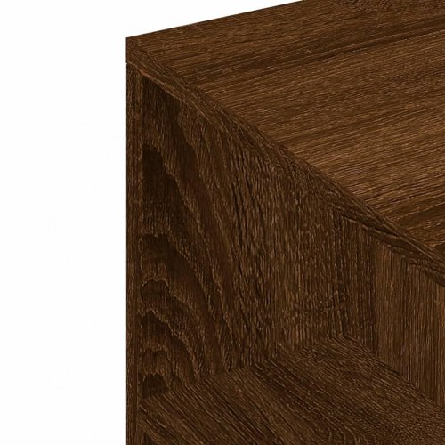 Tv-bord 102x34,5x43 cm konstrueret træ brun egetræsfarve