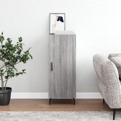 Skænk 34,5x34x90 cm konstrueret træ grå sonoma-eg