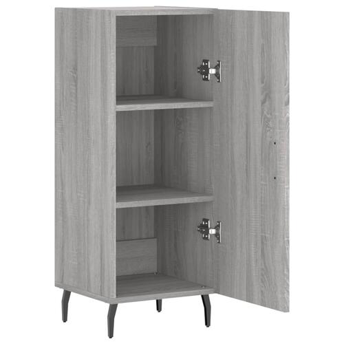 Skænk 34,5x34x90 cm konstrueret træ grå sonoma-eg