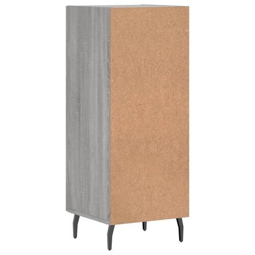 Skænk 34,5x34x90 cm konstrueret træ grå sonoma-eg