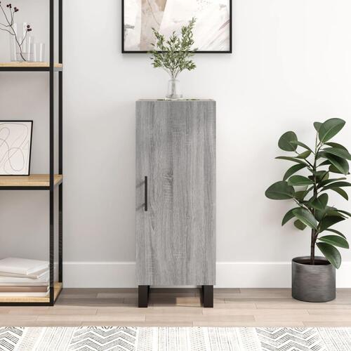 Skænk 34,5x34x90 cm konstrueret træ grå sonoma-eg