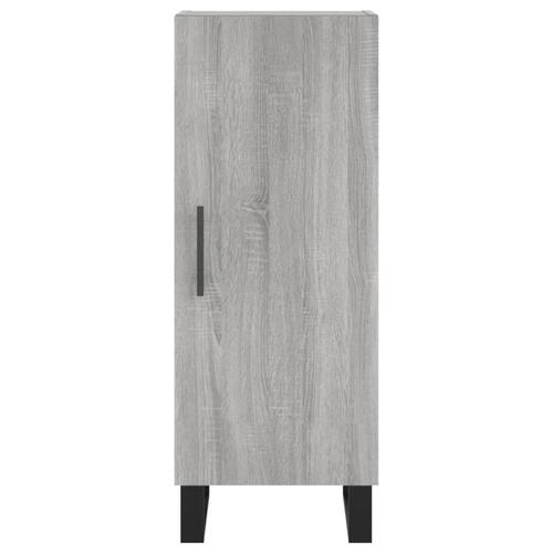 Skænk 34,5x34x90 cm konstrueret træ grå sonoma-eg