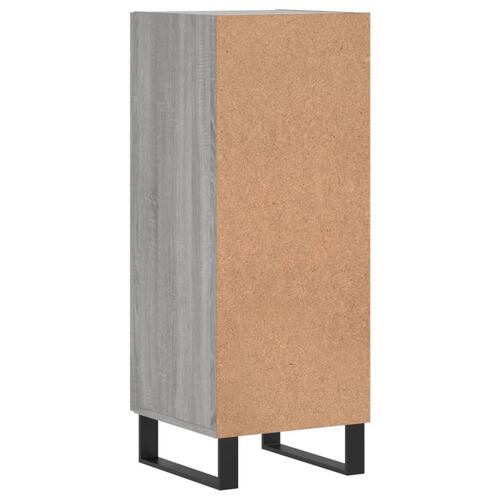 Skænk 34,5x34x90 cm konstrueret træ grå sonoma-eg