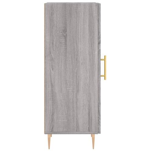 Skænk 34,5x34x90 cm konstrueret træ grå sonoma-eg