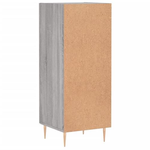 Skænk 34,5x34x90 cm konstrueret træ grå sonoma-eg