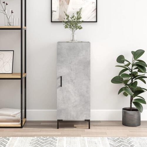 Skænk 34,5x34x90 cm konstrueret træ betongrå