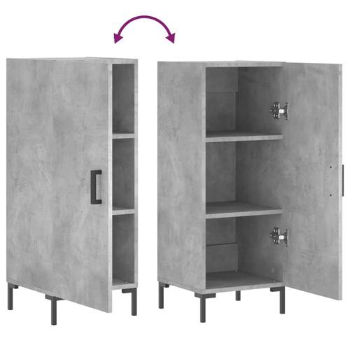 Skænk 34,5x34x90 cm konstrueret træ betongrå