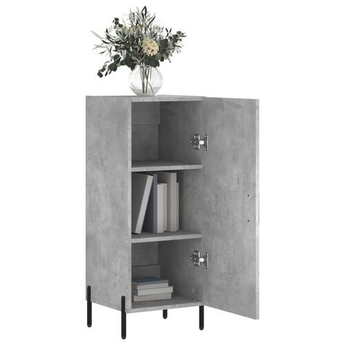 Skænk 34,5x34x90 cm konstrueret træ betongrå