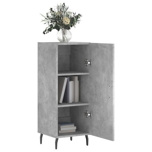 Skænk 34,5x34x90 cm konstrueret træ betongrå
