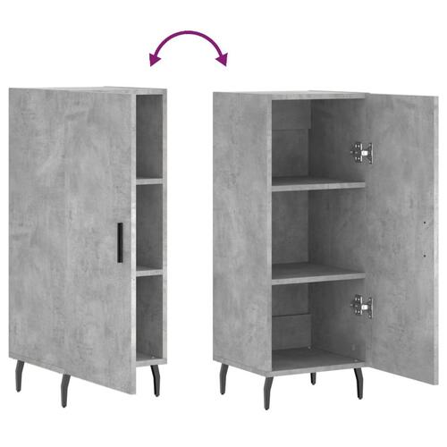 Skænk 34,5x34x90 cm konstrueret træ betongrå