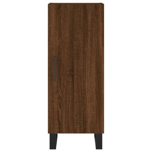 Skænk 34,5x34x90 cm konstrueret træ brun egetræsfarve
