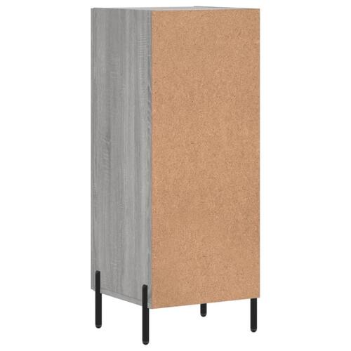Skænk 34,5x34x90 cm konstrueret træ grå sonoma-eg