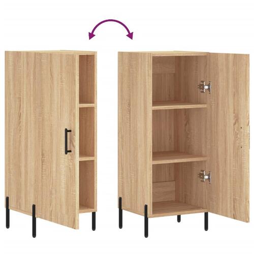 Skænk 34,5x34x90 cm konstrueret træ sonoma-eg