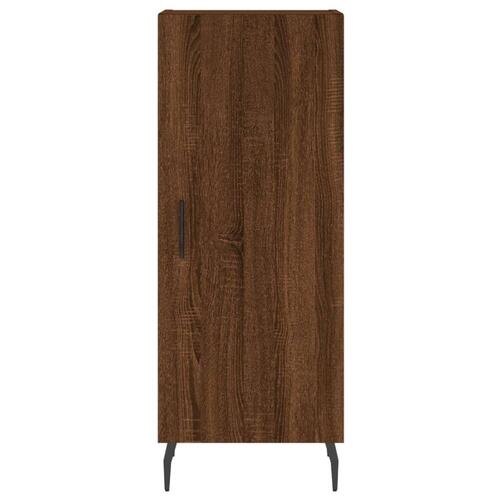Skænk 34,5x34x90 cm konstrueret træ brun egetræsfarve