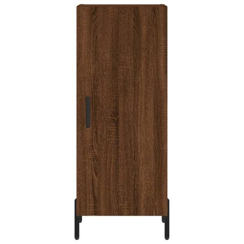 Skænk 34,5x34x90 cm konstrueret træ brun egetræsfarve