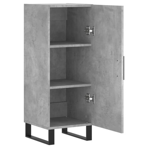 Skænk 34,5x34x90 cm konstrueret træ betongrå