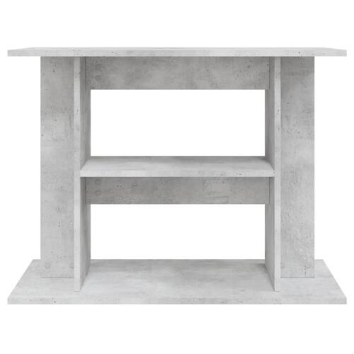 Akvariebord 80x35x60 cm konstrueret træ betongrå