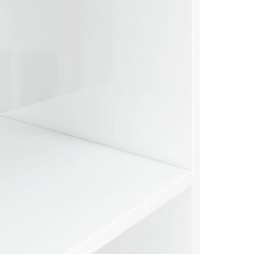 Akvariebord 80x35x60 cm konstrueret træ hvid højglans