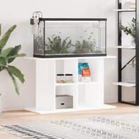 Akvariebord 100x40x60 cm konstrueret træ hvid