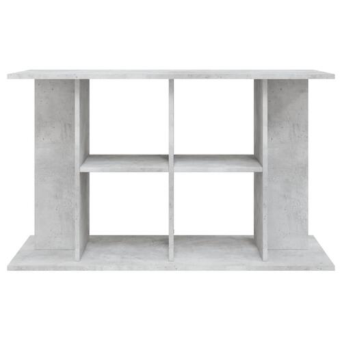 Akvariebord 100x40x60 cm konstrueret træ betongrå