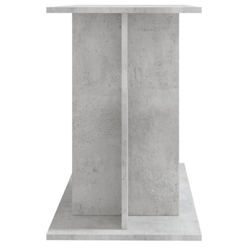 Akvariebord 100x40x60 cm konstrueret træ betongrå