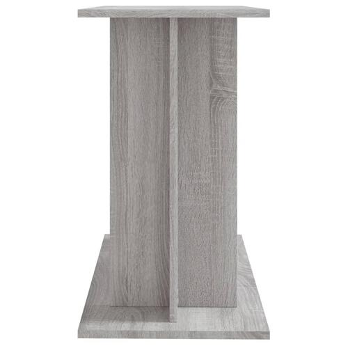 Akvariebord 80x35x60 cm konstrueret træ grå sonoma-eg