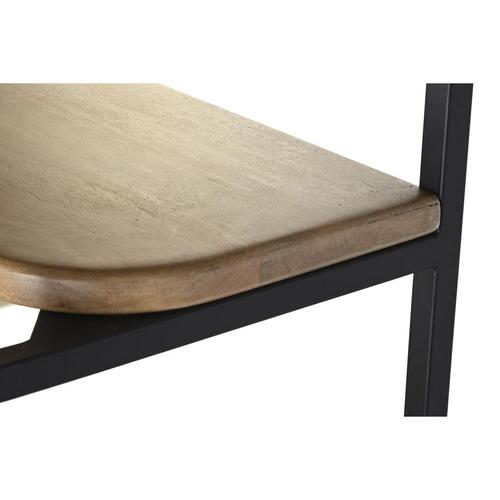Hylder Sort Natur Metal Mangotræ 150 x 40 x 181 cm