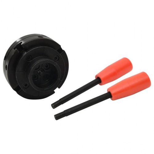 Patron til trædrejning 100 mm M33-tilslutning stål sort