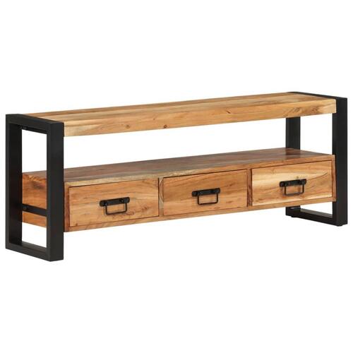 Tv-bord 120x30x45 cm massivt akacietræ