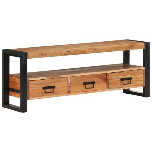 Tv-bord 120x30x45 cm massivt akacietræ